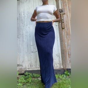 Midnight blue celestial long skirt